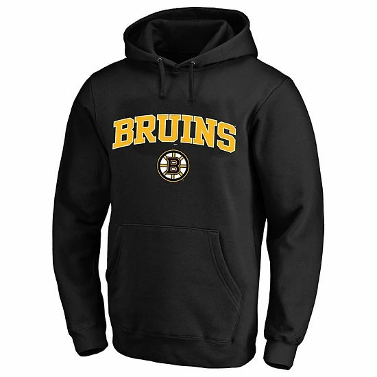 New ๐ Unbranded Men's Black Boston Bruins Big & Tall Fleece Pullover Hoodie โ๏ธ
