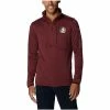 Outlet 🌟 Unbranded Men's Columbia Garnet Florida State Seminoles Park View Omni-Wick Half-Zip Top 😀