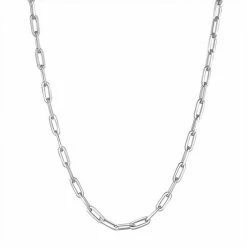 Promo 🎁 Unbranded Sterling Silver Paperclip Chain Link Necklace 🤩
