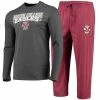Budget ✔️ Unbranded Men's Concepts Sport Maroon/Heathered Charcoal Boston College Eagles Meter Long Sleeve T-Shirt & Pants Sleep Set 👏