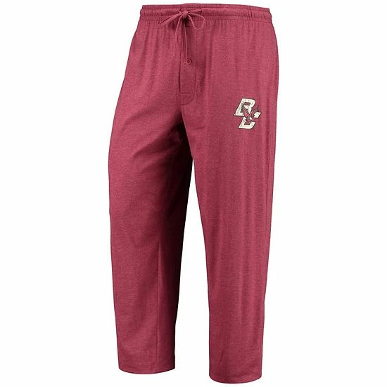 Budget ✔️ Unbranded Men's Concepts Sport Maroon/Heathered Charcoal Boston College Eagles Meter Long Sleeve T-Shirt & Pants Sleep Set 👏 - Image 5