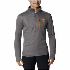 Cheap 🌟 Unbranded Men's Columbia Gray Tennessee Volunteers Park View Omni-Wick Half-Zip Top ⭐