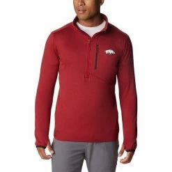 Cheapest ✨ Unbranded Men's Columbia Cardinal Arkansas Razorbacks Park View Omni-Wick Half-Zip Top 🎁