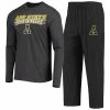 Best reviews of 🤩 Unbranded Men's Concepts Sport Black/Heathered Charcoal Appalachian State Mountaineers Meter Long Sleeve T-Shirt & Pants Sleep Set ✨