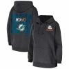 Outlet 🎁 Unbranded 👩 Women's WEAR By Erin Andrews Heather Charcoal Miami Dolphins Fleece Pullover Hoodie 🥰