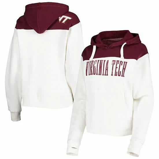 Top 10 ๐คฉ Unbranded ๐ฉ Women's Pressbox White/Maroon Virginia Tech Hokies Chicago 2-Hit Yoke Pullover Hoodie ๐