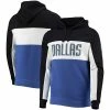 Best Sale 🤩 Unbranded Men's Junk Food Black/White Dallas Mavericks Wordmark Colorblock Fleece Pullover Hoodie 🔥