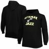 Outlet 👏 Unbranded Men's Black Utah Jazz Big & Tall Heart & Soul Pullover Hoodie 🤩