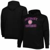 Cheapest 🔥 Unbranded Men's Black Detroit Pistons Big & Tall Heart & Soul Pullover Hoodie 🎉