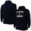 Best deal ✨ Unbranded Men's Navy New Orleans Pelicans Big & Tall Heart & Soul Pullover Hoodie 👏