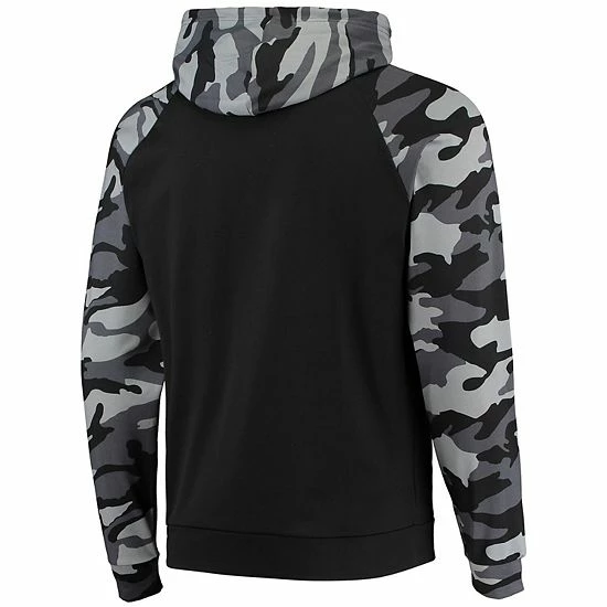 Coupon 🛒 Unbranded Men's FOCO Black Detroit Lions Camo Raglan Pullover Hoodie ✨ - Image 4