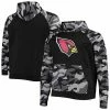 New 🎁 Unbranded Men's FOCO Black Arizona Cardinals Camo Raglan Pullover Hoodie ⌛