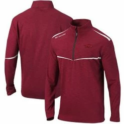 Coupon 🧨 Unbranded Men's Columbia Cardinal Arkansas Razorbacks Scorecard Quarter-Zip Jacket ⌛