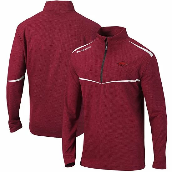 Coupon ๐งจ Unbranded Men's Columbia Cardinal Arkansas Razorbacks Scorecard Quarter-Zip Jacket โ