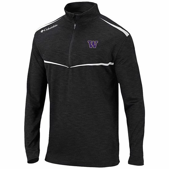 Best deal ❤️ Unbranded Men's Columbia Black Washington Huskies Scorecard Quarter-Zip Jacket 🎁 - Image 3