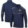 Deals 🥰 Unbranded Men's Columbia Navy Michigan Wolverines Scorecard Quarter-Zip Jacket 💯