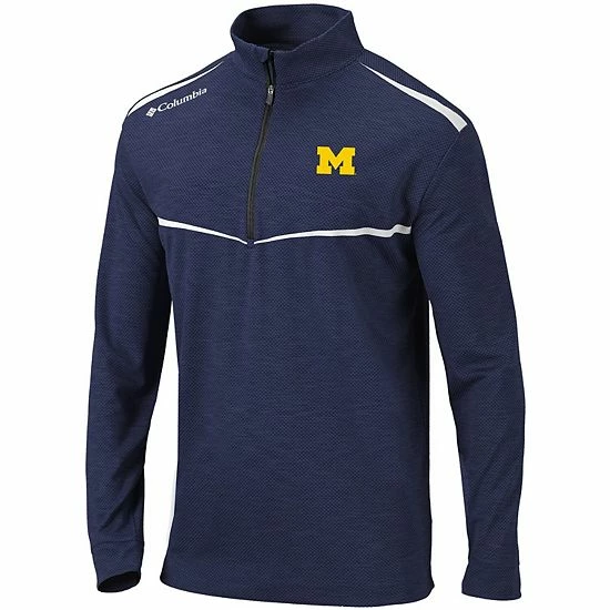 Deals 🥰 Unbranded Men's Columbia Navy Michigan Wolverines Scorecard Quarter-Zip Jacket 💯 - Image 3