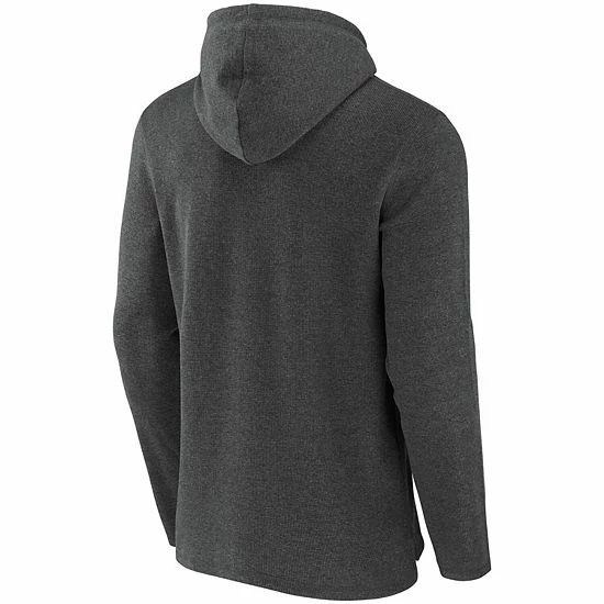 Cheap 🛒 Unbranded Men's NFL X Darius Rucker Collection By Fanatics Heathered Charcoal Minnesota Vikings Waffle Knit Pullover Hoodie 😀 - Image 3