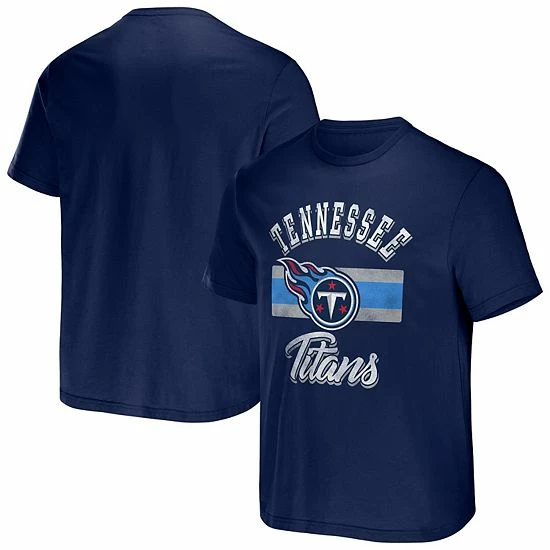 Best deal 🎉 Unbranded Men's NFL X Darius Rucker Collection By Fanatics Navy Tennessee Titans Stripe T-Shirt 💯