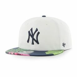 Flash Sale ✨ Unbranded Men's Hurley X '47 White New York Yankees Paradise Captain Snapback Hat 🔔