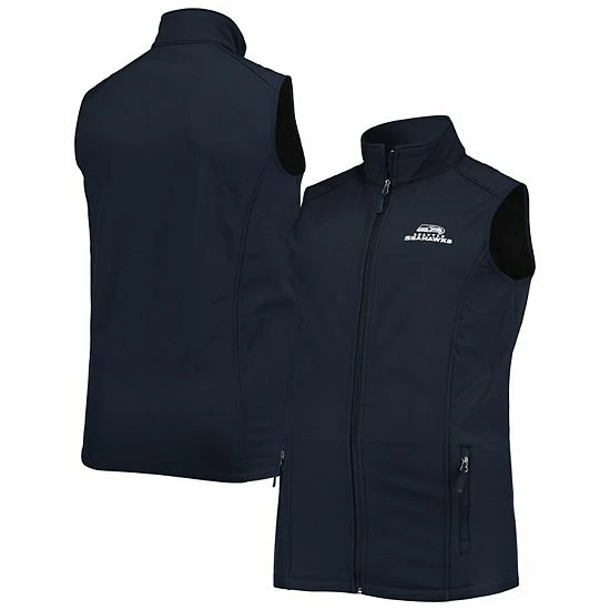 Cheapest 🎁 Unbranded Men's Dunbrooke College Navy Seattle Seahawks Big & Tall Archer Softshell Full-Zip Vest 👍