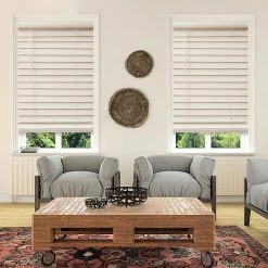 Discount 😀 Unbranded Custom Cut To Order Cordless 48-in. Faux Wood Blinds 🛒