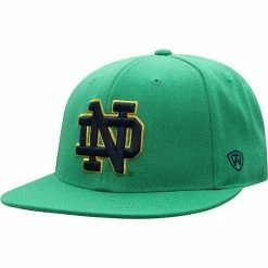 Coupon 😍 Unbranded Men's Top Of The World Green Notre Dame Fighting Irish Team Color Fitted Hat 🎁