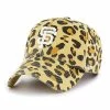 Hot Sale 😉 Unbranded 👩 Women's '47 San Francisco Giants Tan Cheetah Clean Up Adjustable Hat ✨