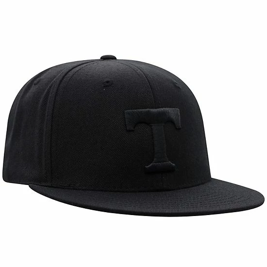 Deals ⌛ Unbranded Men's Top Of The World Tennessee Volunteers Black On Black Fitted Hat 👍 - Image 4