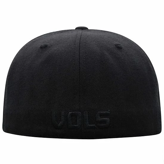 Deals ⌛ Unbranded Men's Top Of The World Tennessee Volunteers Black On Black Fitted Hat 👍 - Image 5