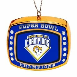 Deals 🛒 Unbranded FOCO Los Angeles Rams Super Bowl LVI Champions Ring Ornament 👏