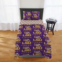 Cheapest 🔥 Unbranded LSU Tigers Twin Bed In A Bag Set 😍