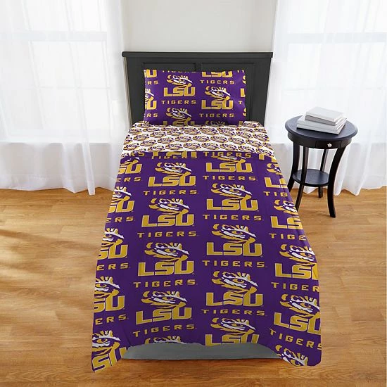 Cheapest 🔥 Unbranded LSU Tigers Twin Bed In A Bag Set 😍