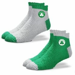 Deals 😍 Unbranded 👩 Women's For Bare Feet Boston Celtics 2-Pack Team Sleep Soft 🧦 Socks 😍