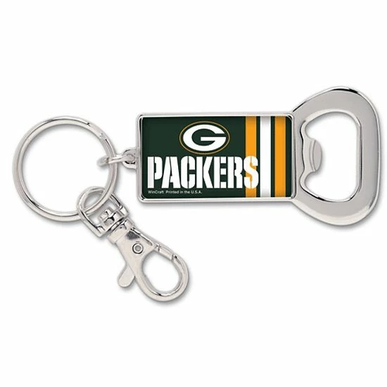 Brand new 🛒 Unbranded WinCraft Green Bay Packers Bottle Opener Key Ring Keychain 👏