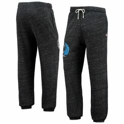 Outlet 💯 Unbranded Men's Homage Charcoal Dallas Mavericks Tri-Blend Sweatpants 😀