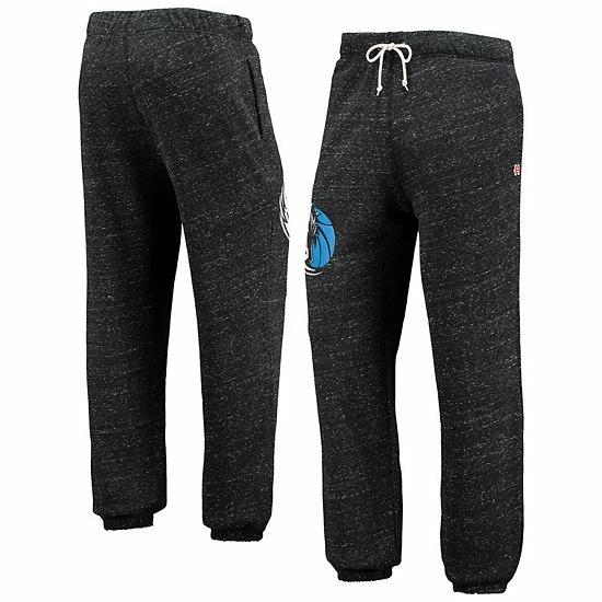 Outlet 💯 Unbranded Men's Homage Charcoal Dallas Mavericks Tri-Blend Sweatpants 😀