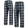 Cheapest 🥰 Unbranded Men's Concepts Sport Deep Blue Sea/Gray Seattle Kraken Takeaway Plaid Flannel Pants 🤩