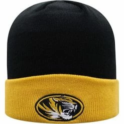 Best Sale 🥰 Unbranded Men's Top Of The World Black/Gold Missouri Tigers Core 2-Tone Cuffed Knit Hat 🌟