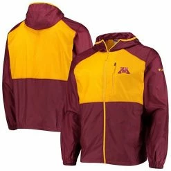 Best Pirce ❤️ Unbranded Men's Columbia Maroon/Gold Minnesota Golden Gophers Flash Forward Hoodie Full-Zip Windbreaker Jacket ❤️