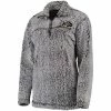 Deals ✨ Unbranded 👩 Women's Gray Colorado Buffaloes Sherpa Super Soft Quarter-Zip Pullover Jacket 👏