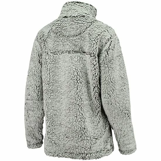 Best deal 👍 Unbranded 👩 Women's Gray Villanova Wildcats Sherpa Super Soft Quarter Zip Pullover Jacket 🛒 - Image 4