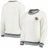 Best deal 🤩 Unbranded 👩 Women's Concepts Sport Cream/Charcoal Boston Bruins Granite Sherpa Pullover Sweatshirt 🧨