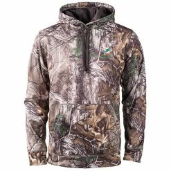 Best Pirce ❤️ Unbranded Men's Dunbrooke Realtree Camo Miami Dolphins Circle Champion Tech Fleece Pullover Hoodie 🎁