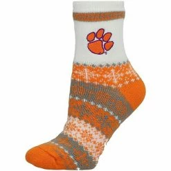 Top 10 🥰 Unbranded 👩 Women's ZooZatz Clemson Tigers Team Color Holiday Ankle 🧦 Socks 😀