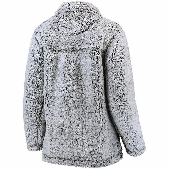 Deals 🤩 Unbranded 👩 Women's Gray South Carolina Gamecocks Sherpa Super Soft Quarter Zip Pullover Jacket 🔔 - Image 4