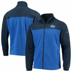 Best deal 👏 Unbranded Men's Columbia Navy/Royal Florida Gators Flanker III Fleece Team Full-Zip Jacket 🎁