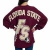 Hot Sale 🎉 Unbranded 👩 Women's Garnet Florida State Seminoles Loud N Proud Spirit Jersey T-Shirt 😀