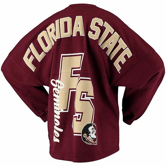 Hot Sale ๐ Unbranded ๐ฉ Women's Garnet Florida State Seminoles Loud N Proud Spirit Jersey T-Shirt ๐ - Image 4