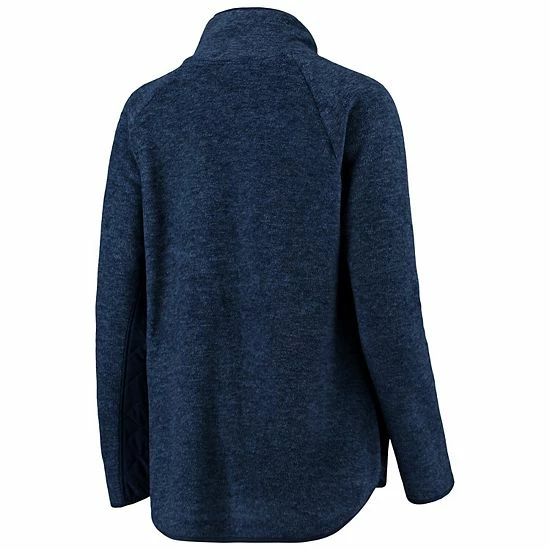 Discount 🛒 Unbranded 👩 Women's Navy Auburn Tigers Side Note Quilted Panel Snap-up Pullover Jacket ⌛ - Image 3